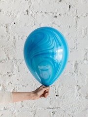 Гелієва кулька 30см супер АГАТ Блакитний