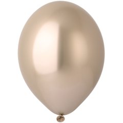 Гелиевый шар 30 см В105/600 Хром золотистый Glossy Gold