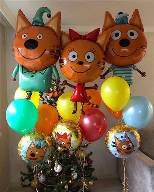 Набір кульок "Три коти у повному складі"