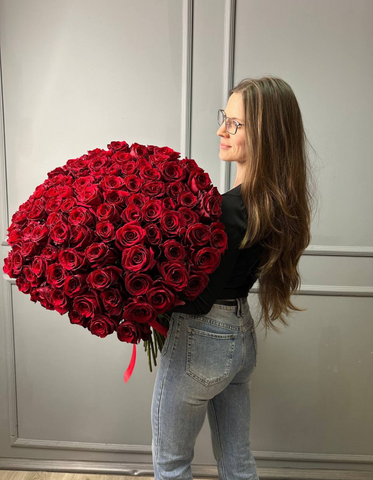 101 Голладська троянда 80-90см