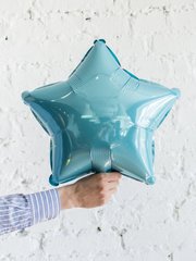 Фольгированный шар Звезда 45см Голубой
