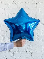 Фольгована кулька Зірка 45см Металлік Синій