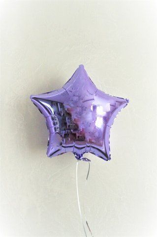 Фольгована кулька Зірка 45см Металлік LIGHT PURPLE ліловий