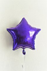 Фольгированный шар Звезда 45см Металлик Фиолетовый