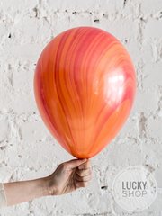 Гелиевый шар 30см супер АГАТ оранжевый