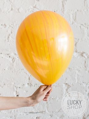 Гелієва кулька 30см супер АГАТ Жовтий