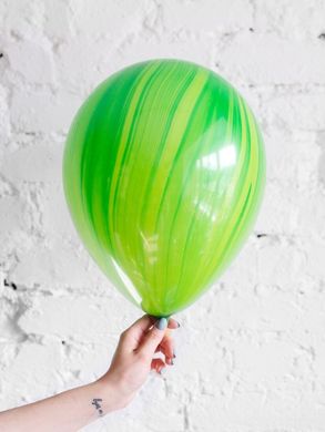 Гелієва кулька 30см супер АГАТ Зелений