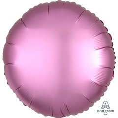 Фольгированный шар Круг 45см Сатин FLAMINGO розовый
