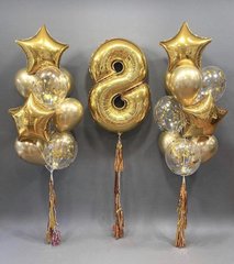 Набір кульок "Золоті 8"