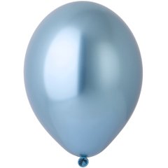 Гелиевый шар 30 см В105/605 Хром синий Glossy Blue