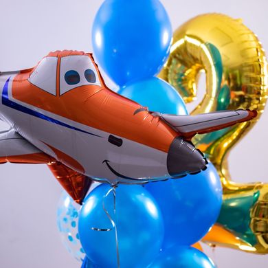 Набор шаров "Оранжевый самолетик"