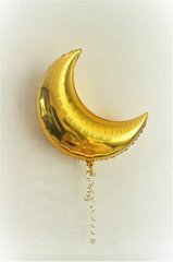 Фольгована кулька Місяць 80см Золотий